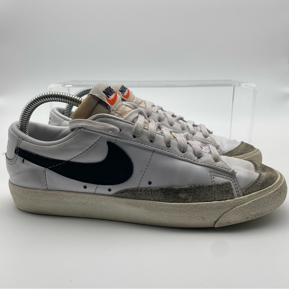 Nike Blazer Low 77 Men Size 7 Shoes White Leather Casual Sneakers Athletic